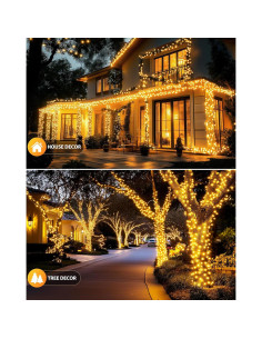 Luces de Cadena Solares Brightown 28m 240 LED IP65 Exterior 2