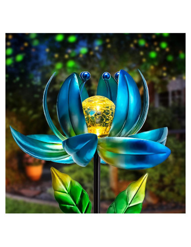 Luces de Jardín Solares AIINY, Flor Multicolor LED IP65