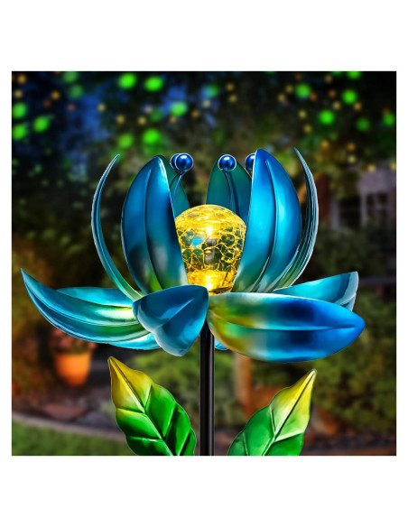 Luces de Jardín Solares AIINY, Flor Multicolor LED IP65
