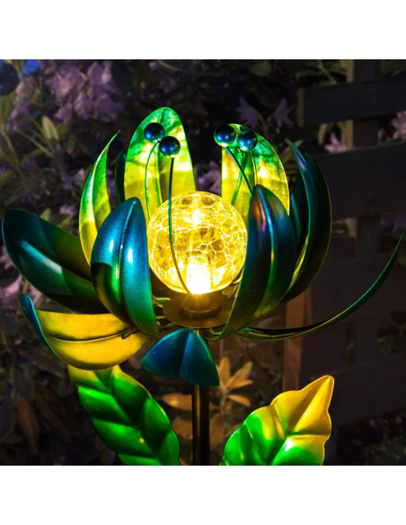 Luces de Jardín Solares AIINY, Flor Multicolor LED IP65