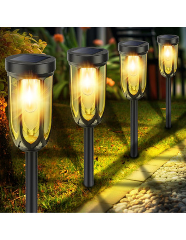 Luces Solares de Camino Barleit 8P IP65 Automáticas 800mAh