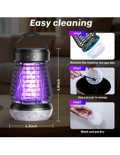 Zapper de Mosquitos Eléctrico Falala J10, 3 en 1, 2000V 2