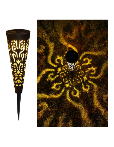 Luces Solares de Estaca Go2garden 6 Pcs Negro IP65