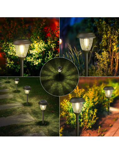 Luces Solares XMCOSY+ para Jardín 10/25 LM IP65 6 Piezas