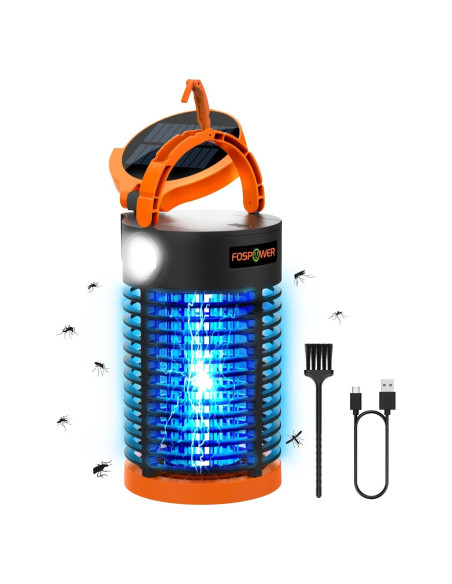 Zapper de Insectos 5 en 1 FosPower 3300V con Banco de Poder 29600mWh