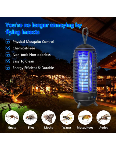 Lámpara Asesina de Mosquitos Inalámbrica JUSENWDSL 2500mAh