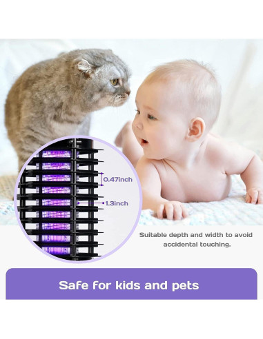 Asesino de Insectos ZOCUSO 3000V Raqueta Mosquitos y Moscas