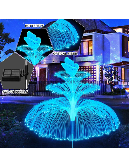 Luces de Jardín Solares WEITEXS 3 Piezas Multicolor IP65 Luces de Jardín Solares WEITEXS 3 Piezas Multicolor IP65