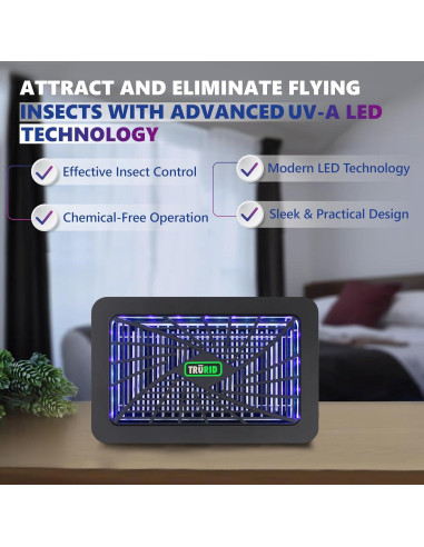 Asesino de Mosquitos Eléctrico TruRid TR-906 25.4cm LED UV-A