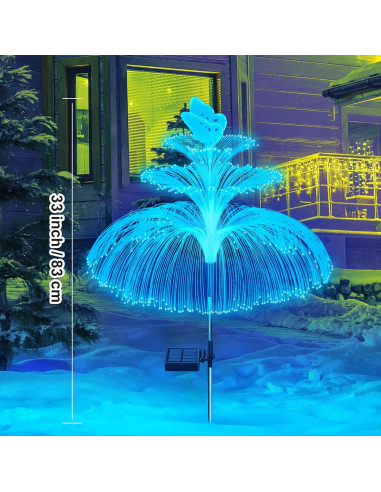 Luces de Jardín Solares WEITEXS 3 Piezas Multicolor IP65