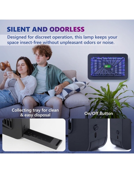 Asesino de Mosquitos Eléctrico TruRid TR-906 25.4cm LED UV-A