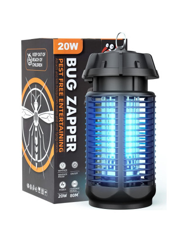 Zapper de Mosquitos Meilen 20W 4000V Impermeable Azul Claro