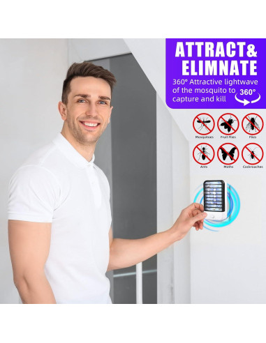 Zapper de Insectos Eléctrico Jahy2Tech 2025 para Interior UV