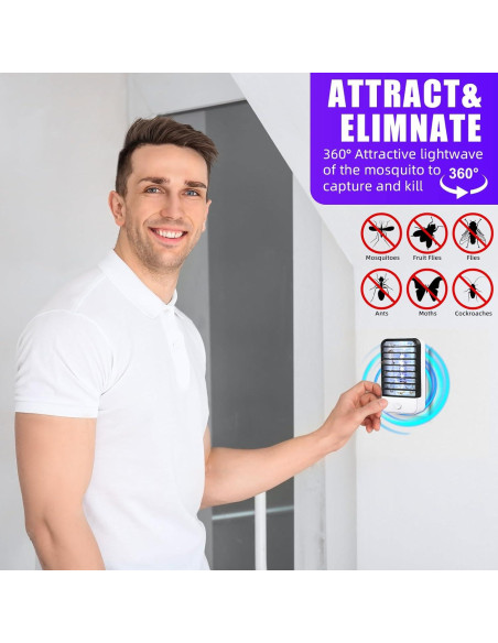 Zapper de Insectos Eléctrico Jahy2Tech 2025 para Interior UV