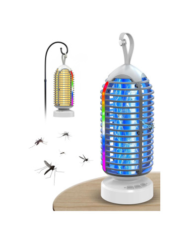 Asesino de Mosquitos Eléctrico Jepwe 3000V Recargable 4000mAh