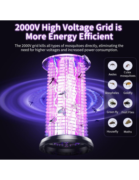 Zapper de Insectos Portátil 3-en-1 Zhongshan J10, Recargable