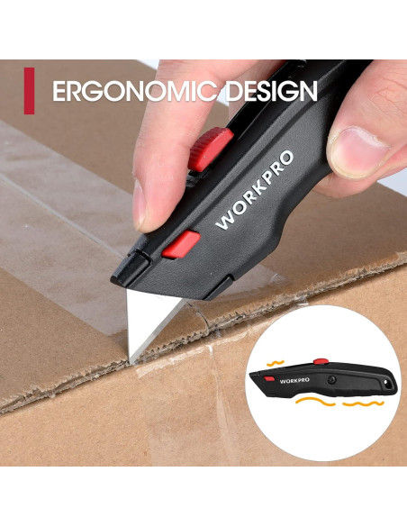 Cortador de Cajas WORKPRO 3 + 10 Cuchillas Extra