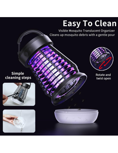 Zapper de Insectos Portátil 3-en-1 Zhongshan J10, Recargable