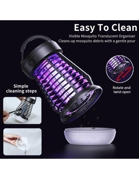 Zapper de Insectos Portátil 3-en-1 Zhongshan J10, Recargable