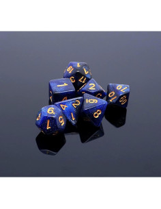 Juego de Dados DND CREEBUY 7Pcs Acrílicos Nebulosa 2