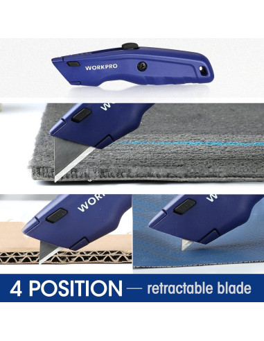 Cortador de Cajas WORKPRO 3 + 10 Cuchillas Extra