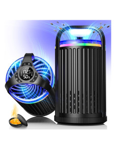 Trampa de Moscas de Fruta CreateFun Inteligente con Luz UV - Negra