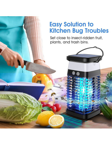 Zapper de Insectos Solar LAZZAROU 4200V Impermeable IP68