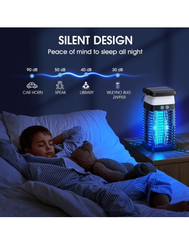 Zapper de Insectos Solar LAZZAROU 4200V Impermeable IP68