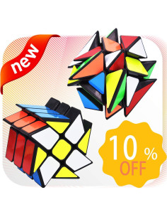 JoyTown Conjunto 2 Cubos Velocidad 3x3 YJ Eje V2 Soportes 2