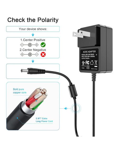 Fuente de Alimentación 24V Mareisa para Lámpara de Uñas SUNUV