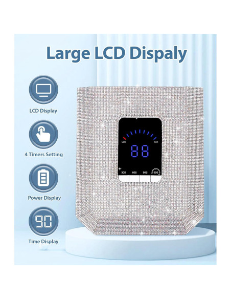 Lámpara UV para Uñas HOUSMV 60W Inalámbrica Recargable