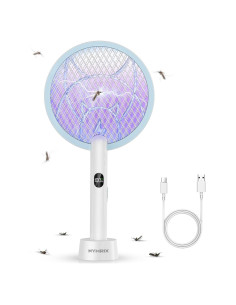 Raqueta eléctrica mata mosquitos Nymrix 4100V recargable 1800mAh