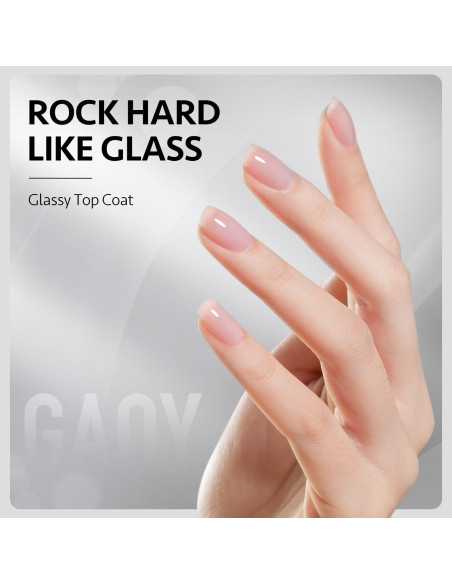 Set de Gel para Uñas GAOY 3 Pcs 16ml Brillante y Sin Limpieza