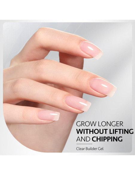 Set de Gel para Uñas GAOY 3 Pcs 16ml Brillante y Sin Limpieza