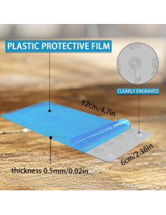 Juego de Placas de Estampado de Uñas Beinkmake 3 Piezas 2