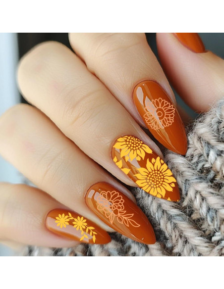 Juego de Placas de Estampado de Uñas Beinkmake 3 Piezas