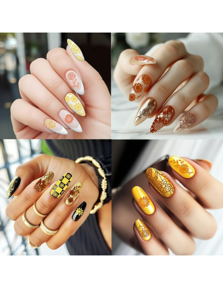 Juego de Placas de Estampado de Uñas Beinkmake 3 Piezas