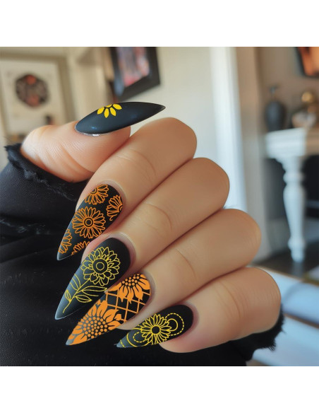 Juego de Placas de Estampado de Uñas Beinkmake 3 Piezas