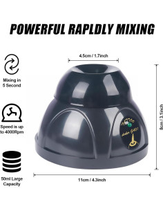 Mezclador de Vórtice Combofix Mini 4000RPM - Laboratorio y Belleza 2