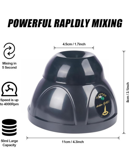 Mezclador de Vórtice Combofix Mini 4000RPM - Laboratorio y Belleza