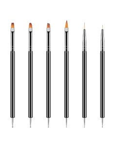Kit de Pinceles de Arte de Uñas Artdone 6PCS Doble Cara
