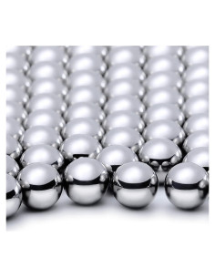 200 Bolas Agitadoras de Esmalte de Uñas Acero Inoxidable 6.25mm