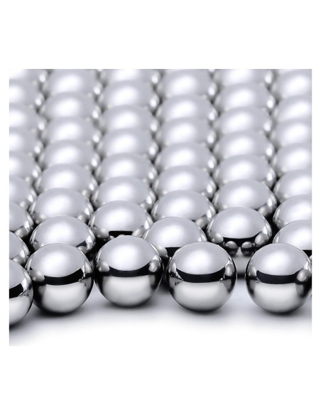 200 Bolas Agitadoras de Esmalte de Uñas Acero Inoxidable 6.25mm