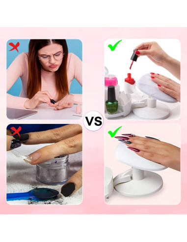 Soporte para Uñas Makartt con Bandejas Multiángulo y Reposamanos