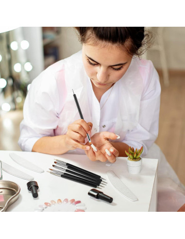 Kit de Pinceles de Arte de Uñas Artdone 6PCS Doble Cara