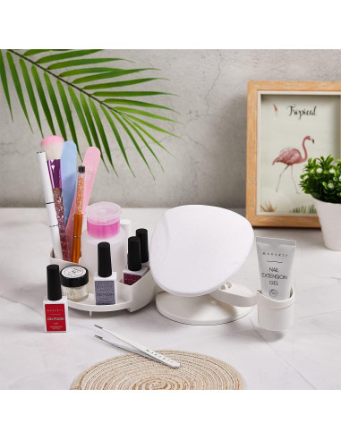 Soporte para Uñas Makartt con Bandejas Multiángulo y Reposamanos