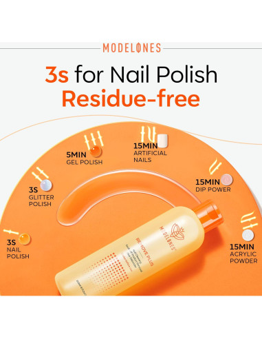 Removedor de Esmalte de Uñas Modelones 236.6 ml con Aceite de Jojoba