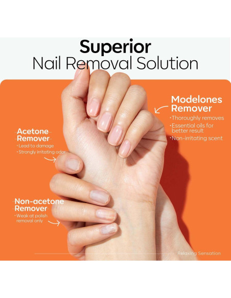 Removedor de Esmalte de Uñas Modelones 236.6 ml con Aceite de Jojoba