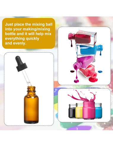 100 Bolas de Mezcla de Pintura Acero Inoxidable 316 5.5mm