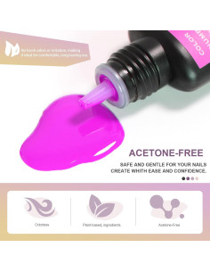 Set de Gel de Uñas Airbrush FAVAI Color Blanco 6x15ml 2